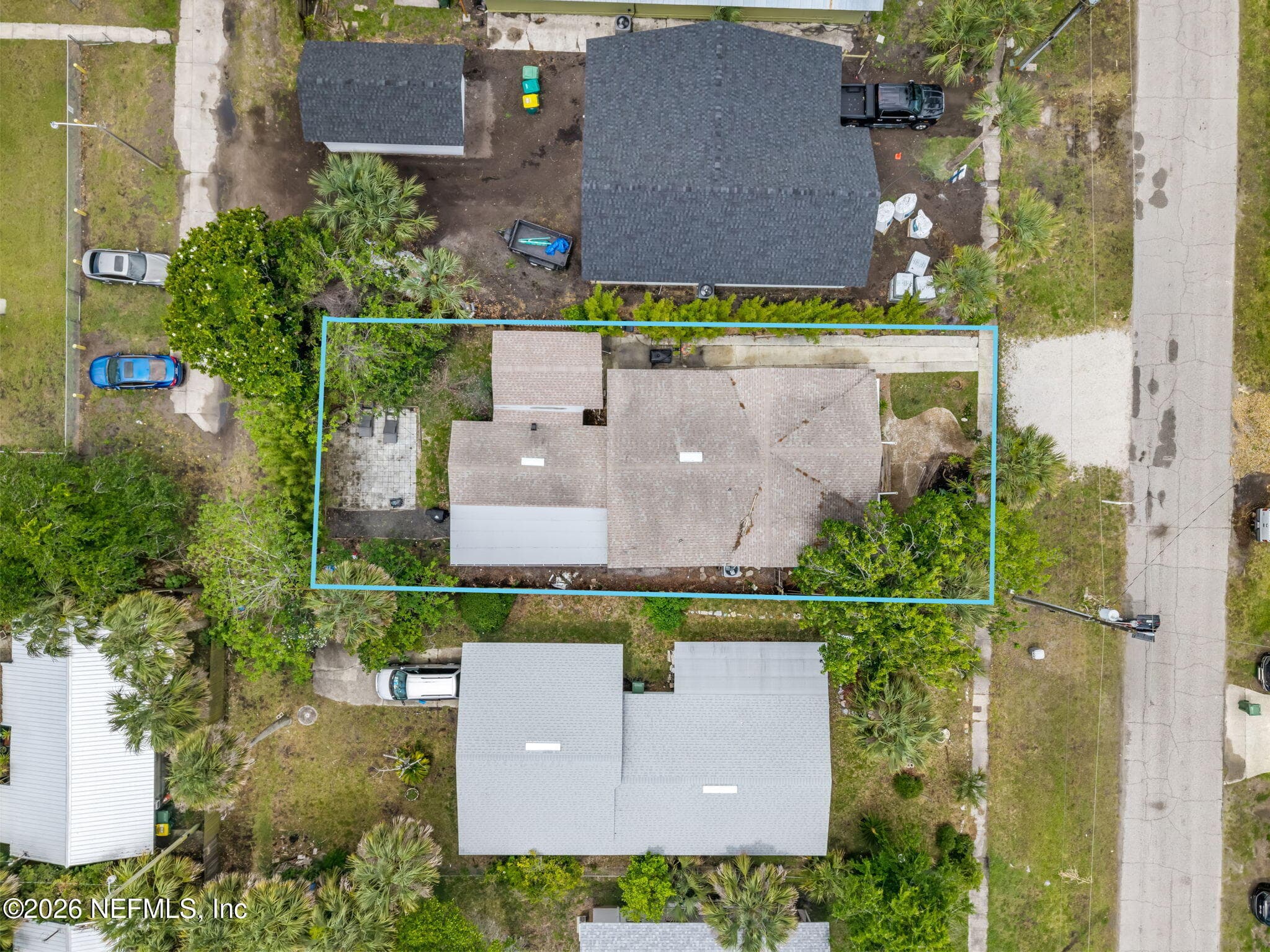 Drone Overhead Of Property — 522 3RD Avenue S, Jacksonville Beach, FL 32250