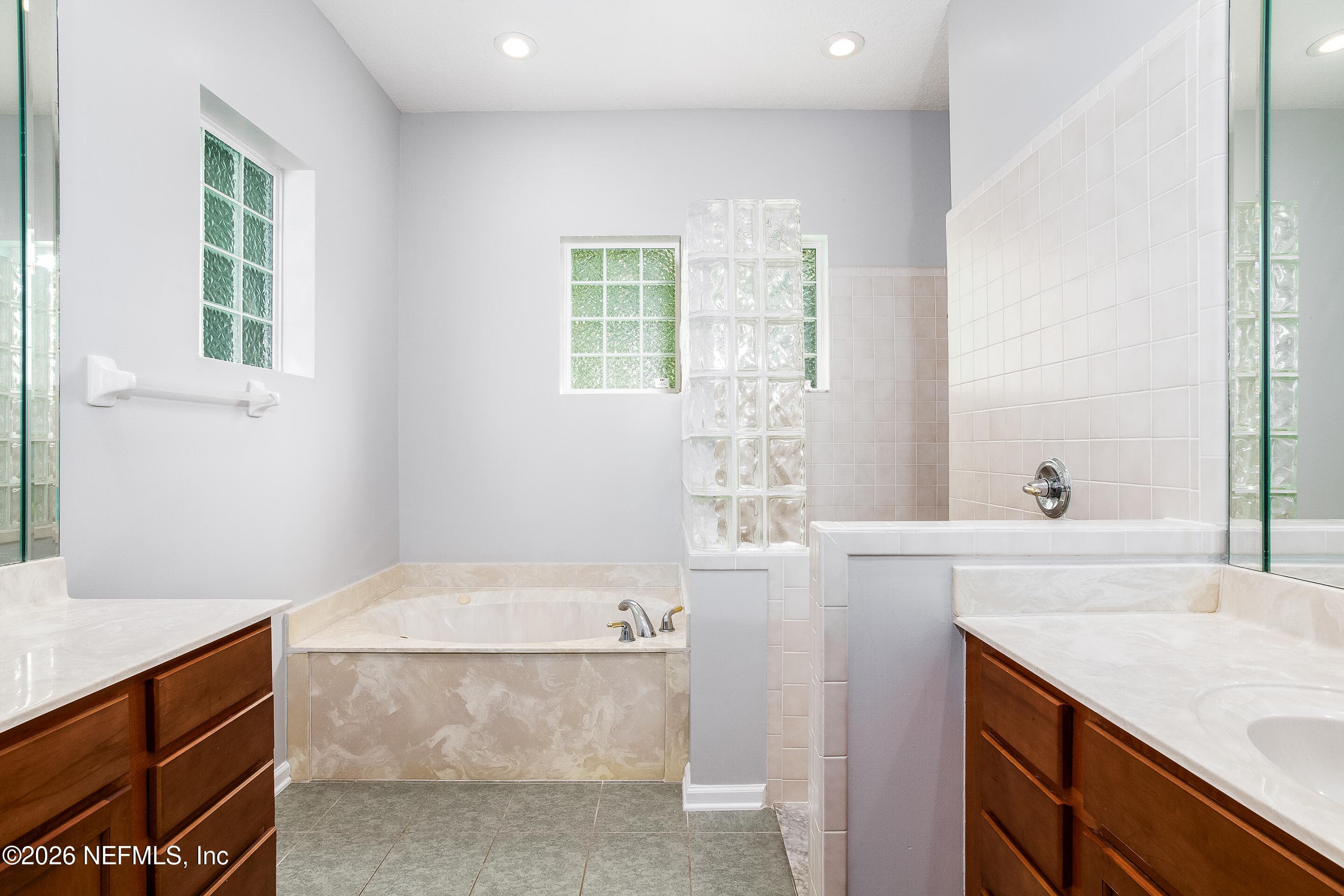 Primary Bathroom Double Vanity — 6197 KISSENGEN SPRING Court, Jacksonville, FL 32258