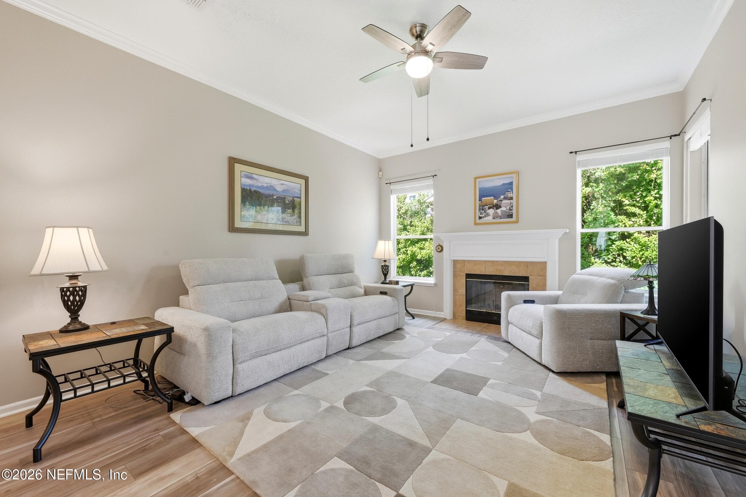 Wood burning fireplace — 57 SEA WINDS Lane E, Ponte Vedra Beach, FL 32082