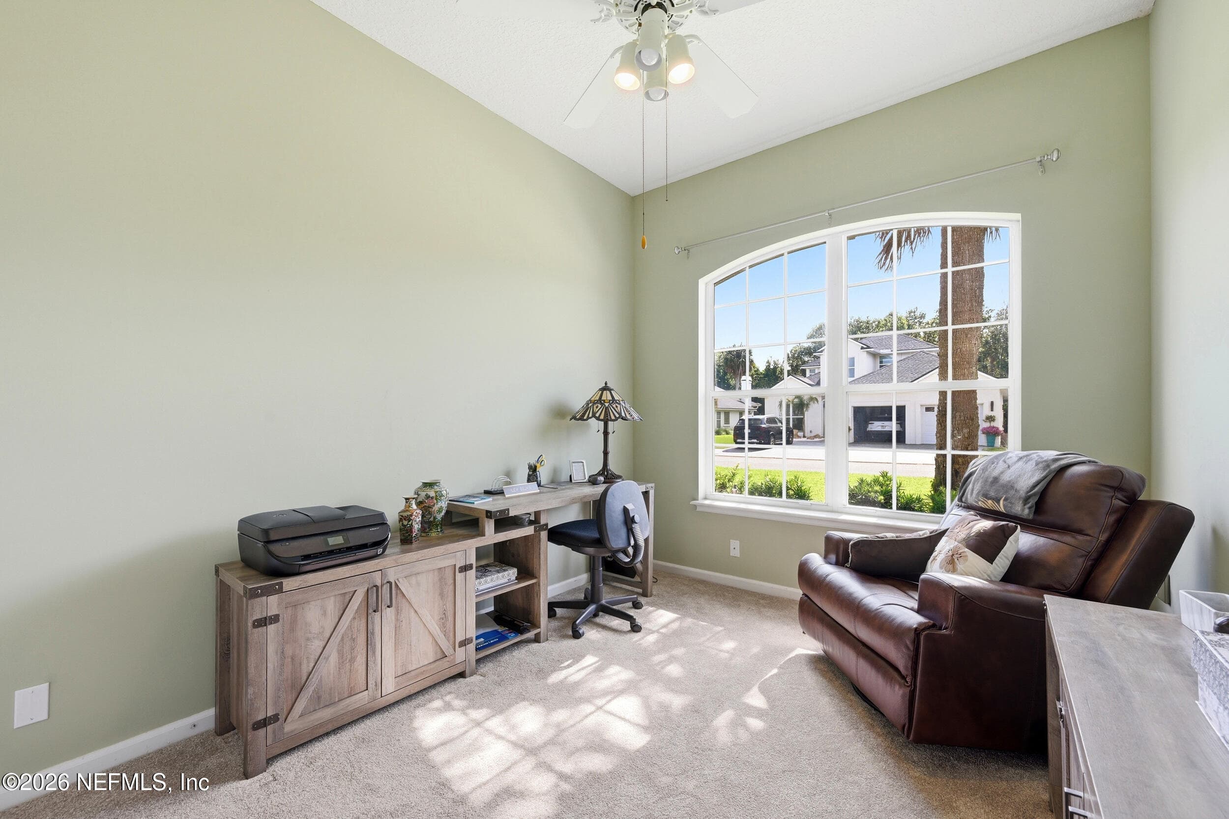 Dedicated office that could serve as a 4th bedroom. It has a closet and is across the hall from a full bathroom. — 57 SEA WINDS Lane E, Ponte Vedra Beach, FL 32082
