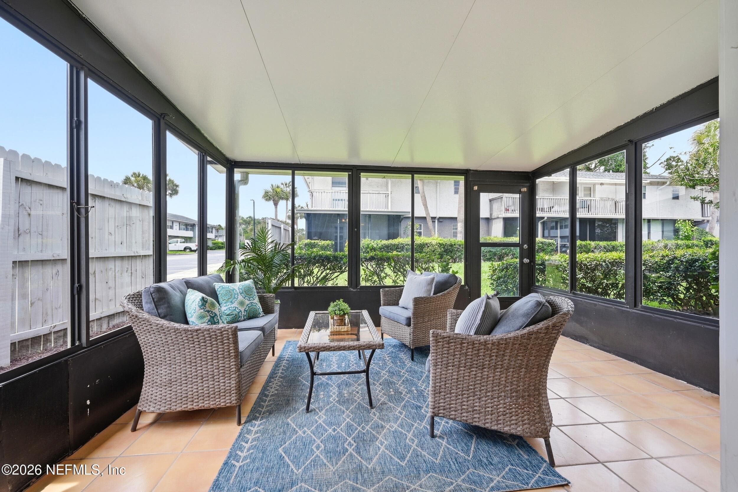 Enjoy peaceful mornings and your favorite beverage in the sun-filled Florida Room. — 695 N A1A 25, Ponte Vedra Beach, FL 32082