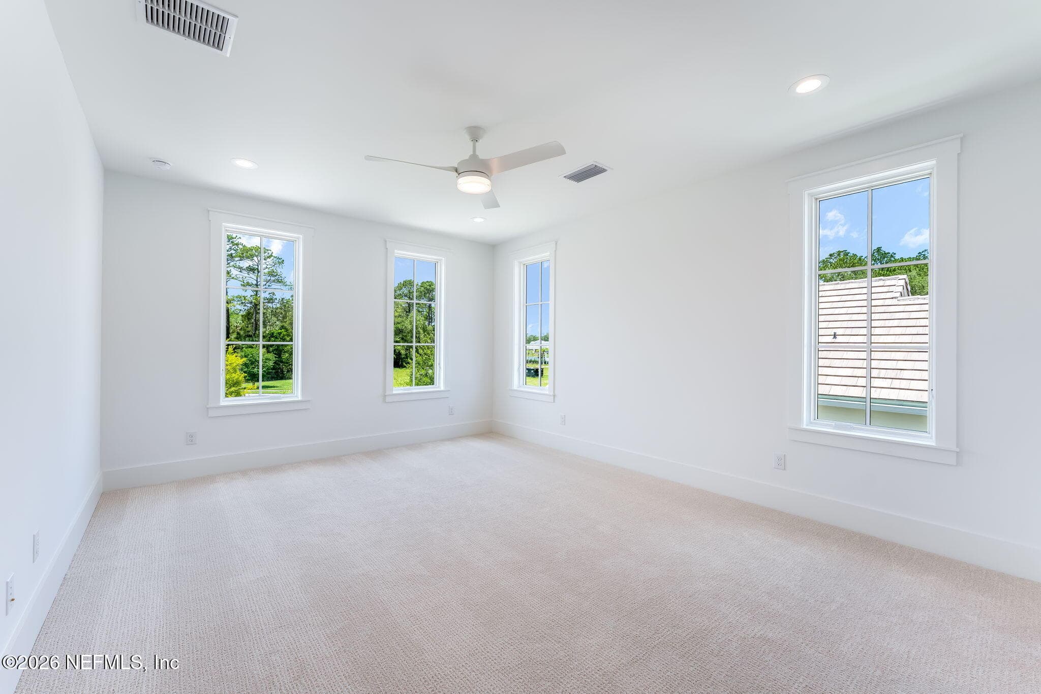 There are three guest bedrooms located upstairs in addition to the flex space & another room that can be an office, storage, workout room- you name it! — 605 SHELL RIDGE Lane, Ponte Vedra, FL 32081