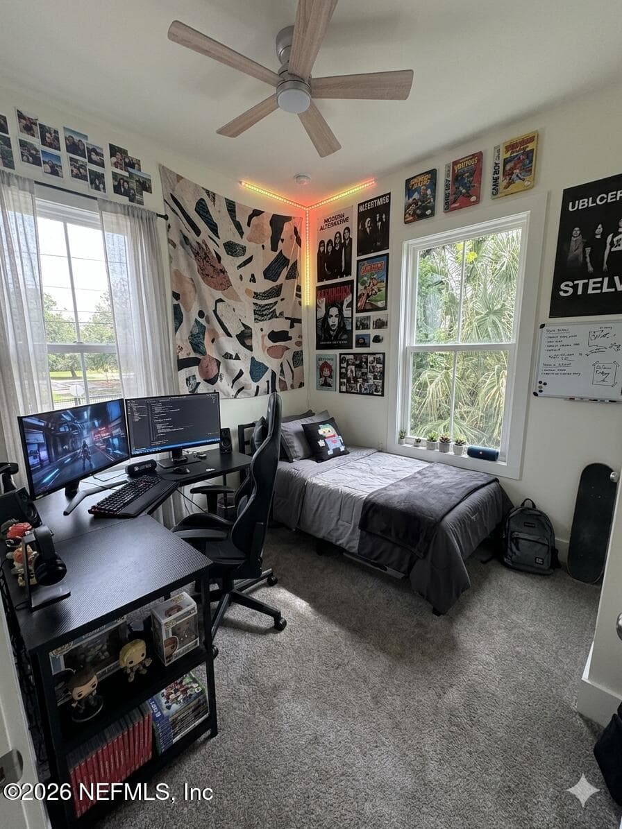 Virtually staged guest bedroom — 30 W 12TH Street, Jacksonville, FL 32206