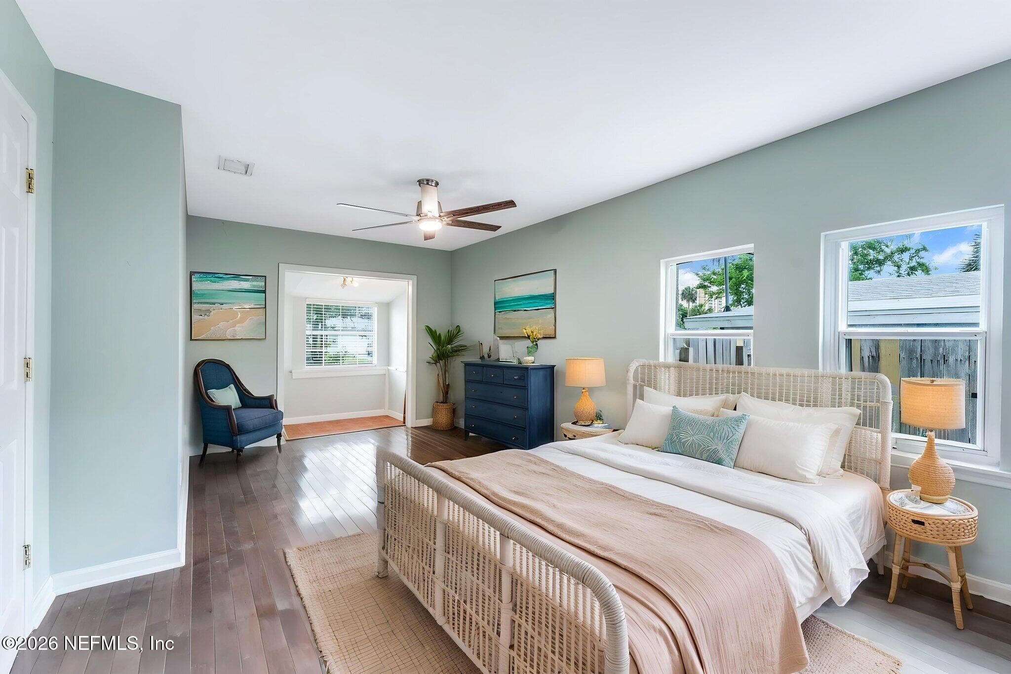 Bedroom One (Virtually Staged) — 522 3RD Avenue S, Jacksonville Beach, FL 32250